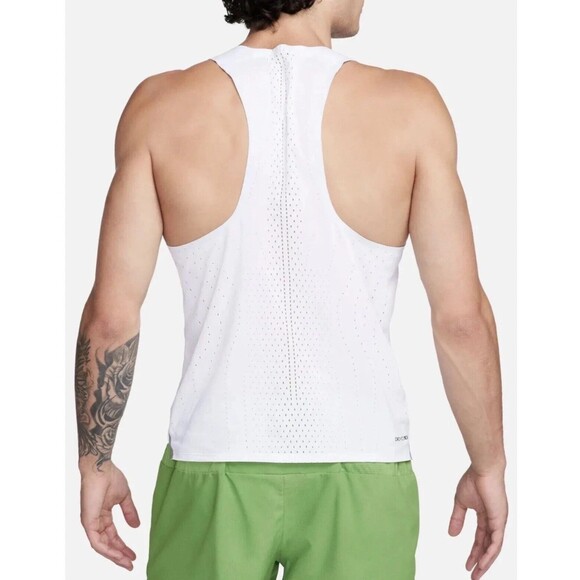 Nike Dri-Fit ADV Oregon Track Club Singlet White Green DR5812-100 Men's XL NEW - Picture 4 of 10